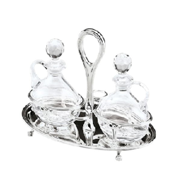 Ménage oliera in argento 800‰ stile inglese, Selezione Gioielli Romano