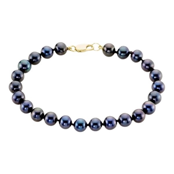 Bracciale in oro giallo 9KT con perla d’acqua dolce barocca 6,5 mm Stroili 1430713