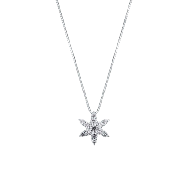 Collana in oro bianco 18KT con diamante naturale 1.26 ct Mirco Visconti 82397753