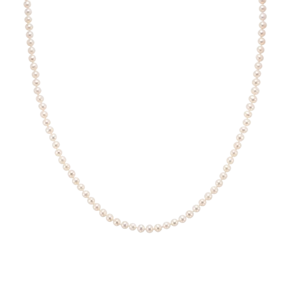Collana in oro bianco 9KT con perla d’acqua dolce bianca 4 mm Stroili 1413432