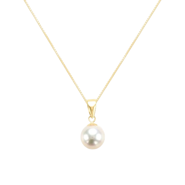 Collana in oro giallo 9KT con perla d’acqua dolce bianca 7 mm Stroili 1413507