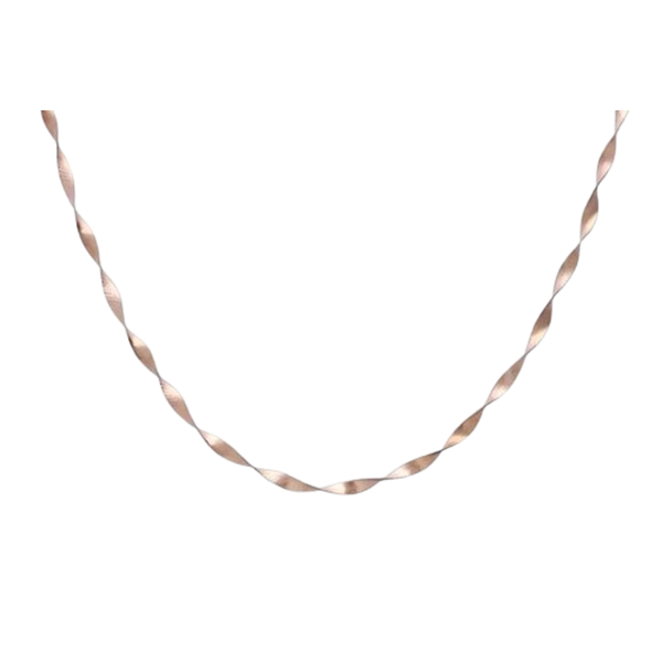 Catena Colette Oro Rosa 9KT Stroili 1411607 donna maglia Twist 42 cm