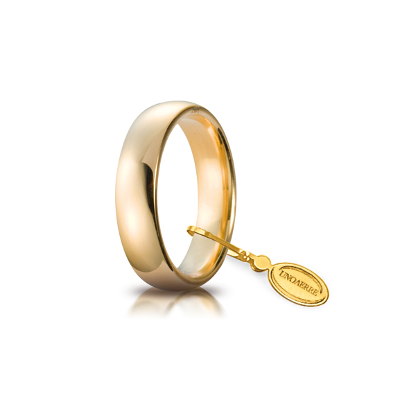 Fede Comoda in oro giallo 18KT 5 mm Unoaerre 050AFC0010000
