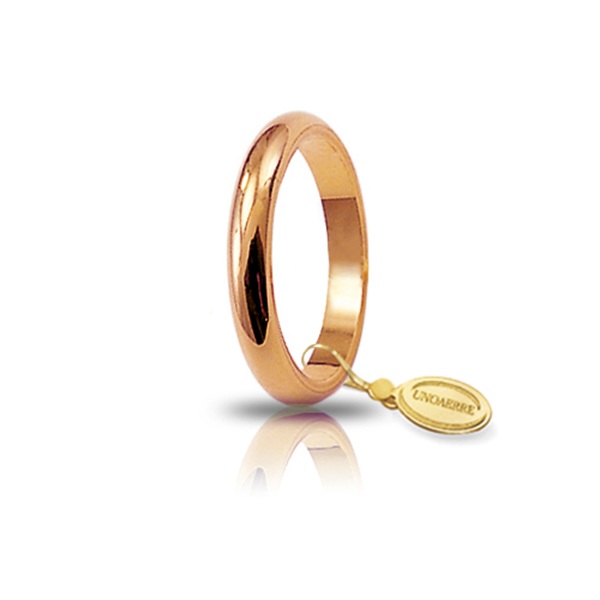 Fede Francesina in oro rosa 18KT 2,85 mm Unoaerre 040AFN0040000