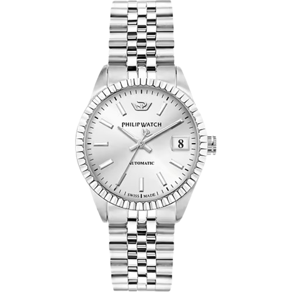 Orologio da donna Philip Watch Caribe R8223597508, automatico, cassa e bracciale in acciaio, vetro zaffiro