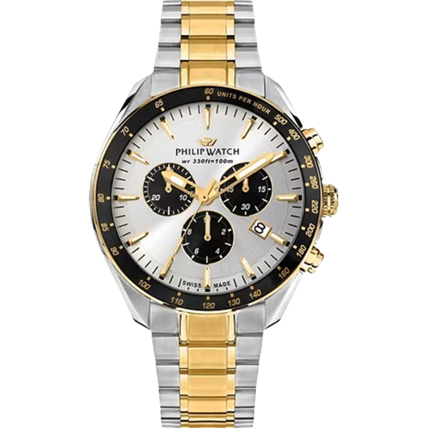 Orologio Cronografo Philip Watch con cassa in acciaio e cinturino bicolore