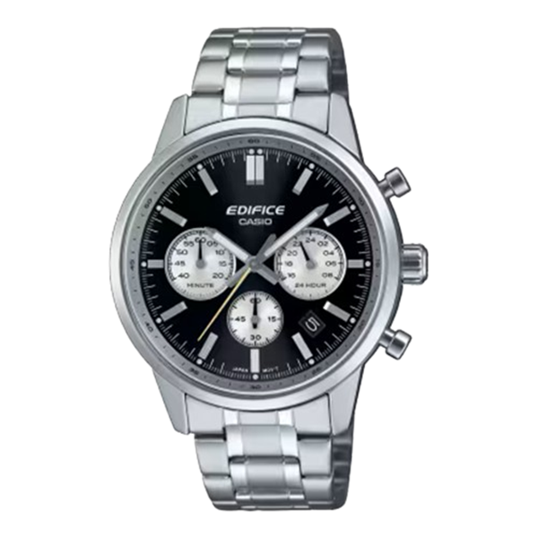 Orologio Cronografo Casio efr-575d-1a con cassa in acciaio e vetro minerale