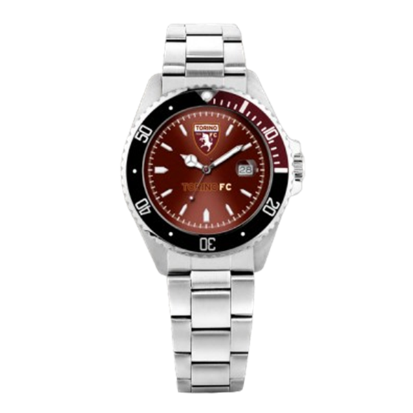 Orologio da uomo Lowell Torino F.C. P‑T7465URR con cassa in acciaio da 40 mm e cinturino in acciaio.